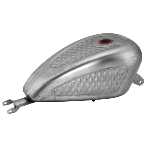 PartzBiz HD: 4422409-Biker's Choice Diamond Style 3.3 Gal ถังน้ำมันเชื้อเพลิง 04-06 Harley Sportster XL Sporty 483128 63584D