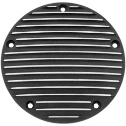 PartzBiz HD TR666742 - Bikers Choice Black Finned 5 Hole Derby Domed Cover Harley Twin Cam 99-16 | 19-006 PartzBiz HD TR666742 - Bikers Choice Black Finned 5 Hole Derby Domed Cover Harley Twin Cam 99-16 | 19-006