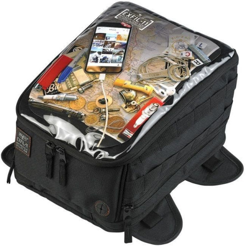 PartzBiz HD: 4422291-Biltwell 3002-01 EXFIL-11 Black / Orange Tank Bag for Motorcycle Travel Power Sports Organizer Storage Cooler Carrier Road Trip Harley Chopper Metric Vintage Custom 3515-0188 35150188 PartzBiz HD: 4422291-Biltwell 3002-01 EXFIL-11 Black / Orange Tank Bag for Motorcycle Travel Power Sports Organizer Storage Cooler Carrier Road Trip Harley Chopper Metric Vintage Custom 3515-0188 35150188