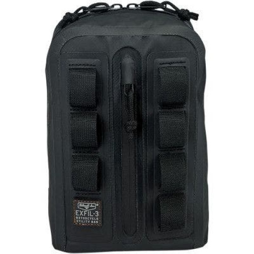 PartzBiz HD: 4422294-Biltwell 3008-01 Black EXFIL-3 Water Resistant Handlebar Touring Bag 11" x 6.75" PartzBiz HD: 4422294-Biltwell 3008-01 Black EXFIL-3 Water Resistant Handlebar Touring Bag 11" x 6.75"