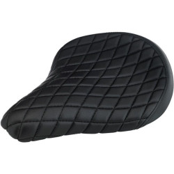 PartzBiz HD DS08060066 - Biltwell 4001-101 Black Diamond Stitch Solo Seat - Custom Universal Motorcycle Harley-Davidson Metric Custom Universal fabrication Street vintage chopper bike 0806-0066 08060066