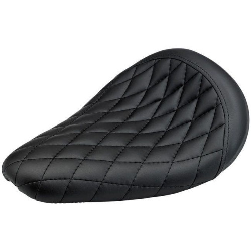 PartzBiz HD: 4422266-Biltwell 4003-101 Black Diamond Stitch Thinline Seat - Custom Universal Motorcycle Harley-Davidson Metric Custom Universal fabrication Street vintage chopper bike 0806-0092 08060092