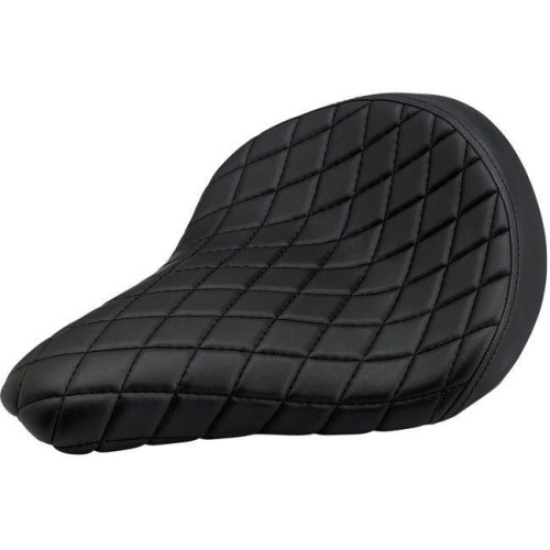 PartzBiz HD: 4422269-Biltwell 4004-101 Black Diamond Stitch Solo 2 Motorcycle Seat for Harley-Davidson Metric Custom Universal fabrication Street vintage chopper bike 0806-0084 08060084