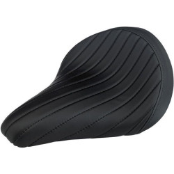 PartzBiz HD DS08060083 - Biltwell 4004-105 Black Tuck N Roll Solo 2 เบาะนั่งรถจักรยานยนต์สำหรับ Harley-Davidson Metric Custom Universal ผลิต Street vintage chopper bike 0806-0083 08060083