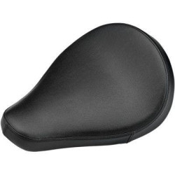 PartzBiz HD DS08060114 - Biltwell 4005-103 เบาะนั่ง Midline Solo สีดำเรียบสำหรับ Harley Rigid Custom Bobber