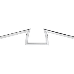 PartzBiz HD DS06015110 - Biltwell 6001-1056 1" Keystone Smooth Slotted Chrome Handlebar Harley Metric 0601-5110 06015110 davidson sx650 shadow virago vulcan intruder bobber chopper motorcycle 
