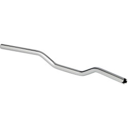 PartzBiz HD DS06014638 - Biltwell 6007-1055 Chrome Tracker 1-3/4" Rise 1" Handlebar for TBW Harley Sportster XL Custom Dirt Track Vintage Motorcycle 0601-4638 06014638