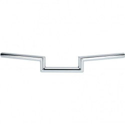 PartzBiz HD DS06012347 - Biltwell 6011-1052 Chrome Maynard 2" Rise 1" Non-Dimpled Handlebars Harley & Custom Street Raked Sport Softail Drag Fat Bob Motorcycle Chopper 0601-2347 06012347