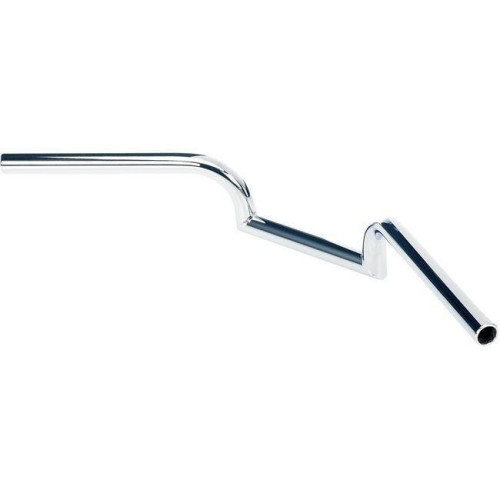 PartzBiz HD: 4422224-Biltwell 6013-1056 1" Mustache Smooth Slotted Chrome Handlebar Harley Metric 0601-5132 06015132 davidson sx650 shadow virago vulcan intruder bobber chopper motorcycle 