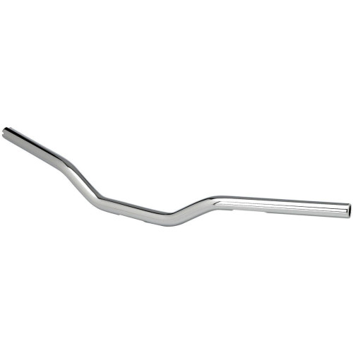 PartzBiz HD: 4422198-Biltwell 6308-1055 O/S Tracker Mid Chrome 1" TBW Slotted Handlebar Harley 0601-5154 06015154 davidson XS650 shadow virago vulcan intruder bobber chopper motorcycle 