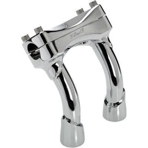 PartzBiz HD: 4422163-Biltwell 6404-105-06 Chrome 6" Murdock Pullback Risers for 1" Handlebars Harley PartzBiz HD: 4422163-Biltwell 6404-105-06 Chrome 6" Murdock Pullback Risers for 1" Handlebars Harley