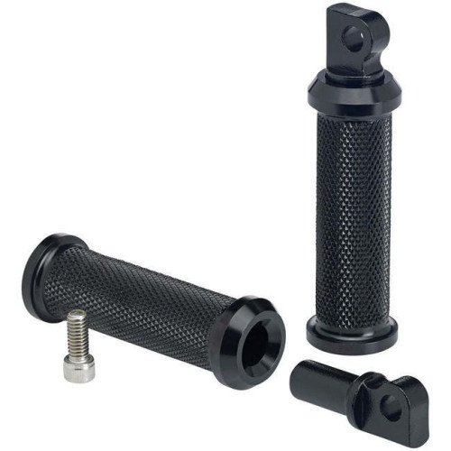 PartzBiz HD: 4422148-Biltwell 7003-201-01 Black Aluminum ROCKER Foot Pegs - Harley and Universal Fit chopper vintage street race custom motorcycle bike accessories parts 1620-1299 16201299