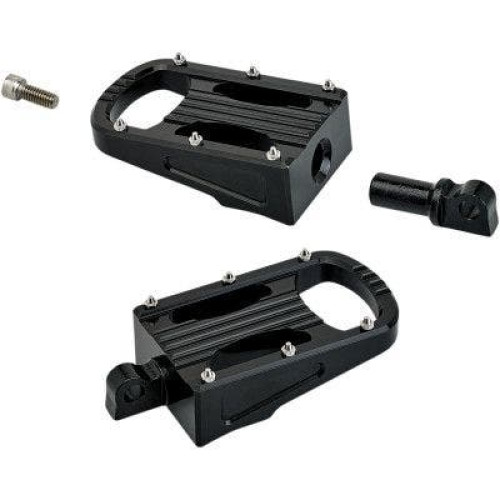 PartzBiz HD: 4422157-Biltwell 7006-203-01 Black Aluminum Footpeg Set Harley Sportster Softail 08-Up