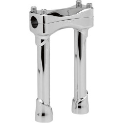 PartzBiz HD DS06020661 - Biltwell Chrome 8 ” Tall Murdock Risers สำหรับรุ่น Harley 1 ” พื้นที่หนีบ | MR-008-HD-ซีพี