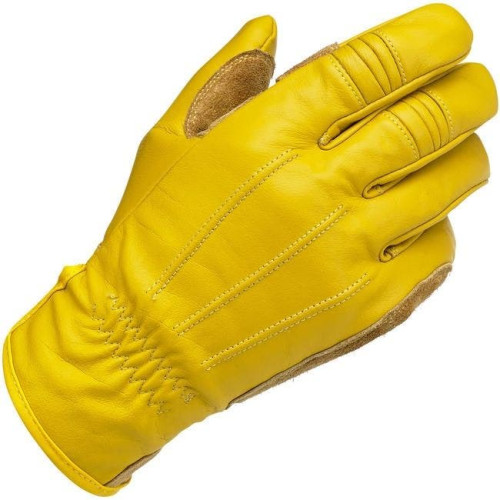 PartzBiz HD: 4422048-Biltwell Heavy Duty Gold Leather Work Gloves (XS-2XL) cowhide suede internal padding abrasion resistance shock isolation outdoors grip stitched adjustable weather hand protection 3301-2692 3301-2693