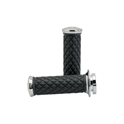 PartzBiz HD DS06303187 - Biltwell Inc. ชุดกริปอะลูมิเนียมอะลูมิเนียม 4 รุ่น Harley 22-23 พร้อมระบบควบคุม TBW 1” | 6608-105-01