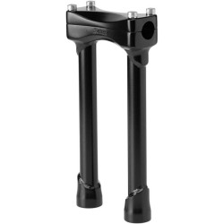 PartzBiz HD DS06020664 - Biltwell Satin Black 10 ” Tall Murdock Risers สำหรับรุ่น Harley 1 ” Clamping Area | MR-010-HD-BK