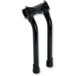 PartzBiz HD DS06020899 - Biltwell Satin Black 12 ” ชุดยกแฮนด์แบบดึงกลับ Murdock สำหรับ Harley & Custom | MP-012-HD-BK