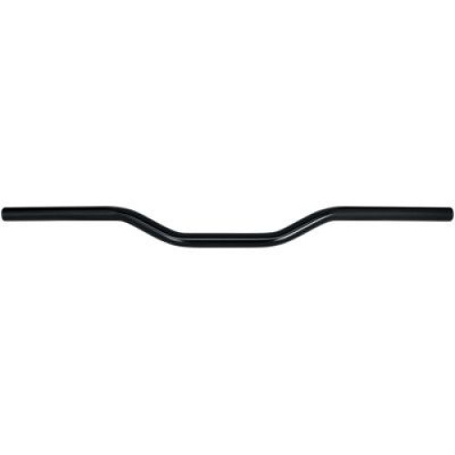PartzBiz HD: 4421994-Bitlwell 6007-2016 1" Tracker Smooth Slotted Black Handlebar Harley Metric Custom 0601-5119 06015119 davidson sx650 shadow virago vulcan intruder bobber chopper motorcycle 