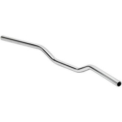 PartzBiz HD DS06015650 - Biltwell 6008-1057 1" Tracker Mid Smooth Chrome Handlebar Harley Metric Custom 0601-5122 06015122 davidson sx650 shadow virago vulcan intruder bobber chopper motorcycle 