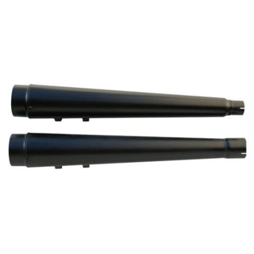 PartzBiz HD: 4422011-Black 2-1/4” Radium Slip-On Mufflers Billet End Caps Harley M8 Touring 17-Up PartzBiz HD: 4422011-Black 2-1/4” Radium Slip-On Mufflers Billet End Caps Harley M8 Touring 17-Up