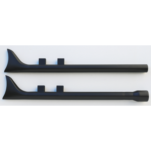 PartzBiz HD: 4421972-Black 33" Fishtail Slip-On Mufflers Straight Pipe 64-379 Harley Touring 17-Up PartzBiz HD: 4421972-Black 33" Fishtail Slip-On Mufflers Straight Pipe 64-379 Harley Touring 17-Up
