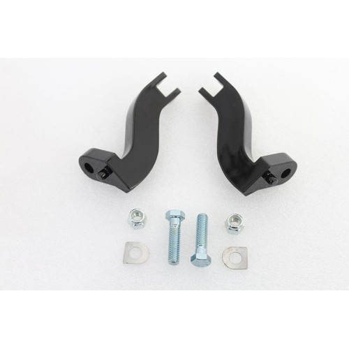 PartzBiz HD: 4421982-Black Adjustable Footpeg Mount Bracket Set Passenger Harley Touring 93-Up 50500578 PartzBiz HD: 4421982-Black Adjustable Footpeg Mount Bracket Set Passenger Harley Touring 93-Up 50500578