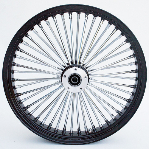 PartzBiz HD: 4421990-Black/Chrome Ultima 48 Fat King Spoke 21x3.5 Front Dual Disc Wheel Harley 08-19 37-543 Bagger Touring Dresser FLHT FLHX FLHR FLTR Electra Street Road Glide King Classic Limited Ultra PartzBiz HD: 4421990-Black/Chrome Ultima 48 Fat King Spoke 21x3.5 Front Dual Disc Wheel Harley 08-19 37-543 Bagger Touring Dresser FLHT FLHX FLHR FLTR Electra Street Road Glide King Classic Limited Ultra