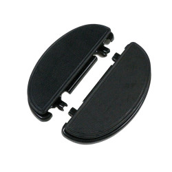 PartzBiz HD VT27-0162 - Black Half-Moon Front Driver Floorboards Harley Touring Softail FLD | 27-0162 Repl OEM 51400-08 PartzBiz HD VT27-0162 - Black Half-Moon Front Driver Floorboards Harley Touring Softail FLD | 27-0162 Repl OEM 51400-08