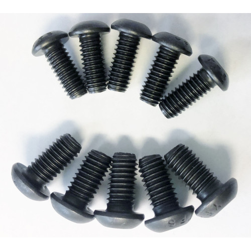 PartzBiz HD: 4421933-Black Harley Rear x5 Front x5 Brake Rotor Bolts Softail Dyna Touring HD