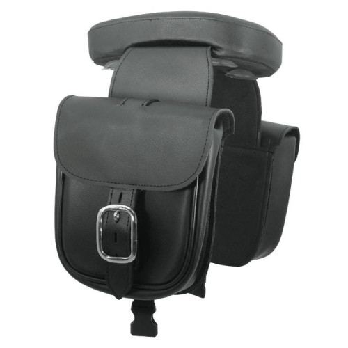 PartzBiz HD: 4421935-Black Leather Removable Pillion Pad & Saddlebags for Harley & Custom Use 27396 PartzBiz HD: 4421935-Black Leather Removable Pillion Pad & Saddlebags for Harley & Custom Use 27396
