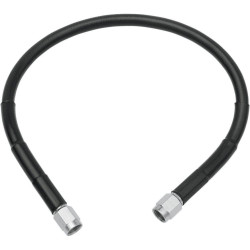 PartzBiz HD DS17412737 - Drag Universal Black Vinyl 64" Stainless Steel Brake Line w/ AN-3 Fittings Ends | 1741-2737 PartzBiz HD DS17412737 - Drag Universal Black Vinyl 64" Stainless Steel Brake Line w/ AN-3 Fittings Ends | 1741-2737