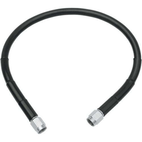 PartzBiz HD: 4421880-Drag Universal Black Vinyl 76" Stainless Steel Brake Line w/ AN-3 Fittings Ends | 1741-2745