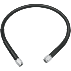 PartzBiz HD DS17412700 - Drag Universal Black Vinyl 9" Stainless Steel Brake Line w/ AN-3 Fittings Ends | 1741-2700 PartzBiz HD DS17412700 - Drag Universal Black Vinyl 9" Stainless Steel Brake Line w/ AN-3 Fittings Ends | 1741-2700