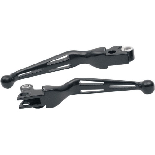 PartzBiz HD: 4421847-Drag Satin Black Slotted Wide Hand Levers Brake Clutch Harley 08-13 Touring | 0610-0221 PartzBiz HD: 4421847-Drag Satin Black Slotted Wide Hand Levers Brake Clutch Harley 08-13 Touring | 0610-0221