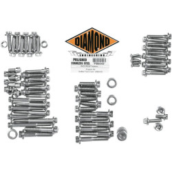 PartzBiz HD DS24010131 - ชุดน๊อตเครื่องยนต์สแตนเลสขัดเงา Diamond Engineering 12 จุด Softail 00-06 | PB604S PartzBiz HD DS24010131 - ชุดน๊อตเครื่องยนต์สแตนเลสขัดเงา Diamond Engineering 12 จุด Softail 00-06 | PB604S