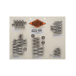 PartzBiz HD DS24010143 - ชุดน็อตเครื่องยนต์สแตนเลสขัดเงา Diamond Engineering 12 จุด FLH 99-06 | PB603S PartzBiz HD DS24010143 - ชุดน็อตเครื่องยนต์สแตนเลสขัดเงา Diamond Engineering 12 จุด FLH 99-06 | PB603S