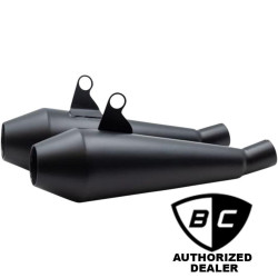 PartzBiz HD DS18113597 - British Customs BC902-112-B Black Shorty Predator Pro Slip On 16-19 Triumph 1811-3597 18113597 PartzBiz HD DS18113597 - British Customs BC902-112-B Black Shorty Predator Pro Slip On 16-19 Triumph 1811-3597 18113597