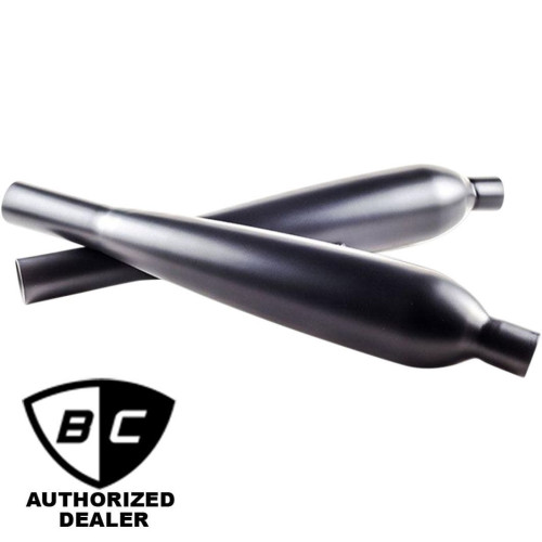PartzBiz HD: 4421756-British Customs BC902-123-B Black Sleeper Pro Slip-On 17-19 Bonneville Bobber 1811-3600 18113600