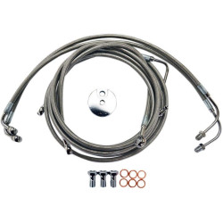 PartzBiz HD DS17413939 - La Choppers Stainless Steel Front Brake Line for Harley 09-13 FLH ABS Mini Apes-LA-8051B08