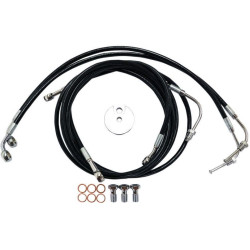 PartzBiz HD DS17413932 - La Choppers Black Vinyl Front Brake Line for Harley 08-13 FLTR ABS 15-17 Bars-LA-8050B16B PartzBiz HD DS17413932 - La Choppers Black Vinyl Front Brake Line for Harley 08-13 FLTR ABS 15-17 Bars-LA-8050B16B