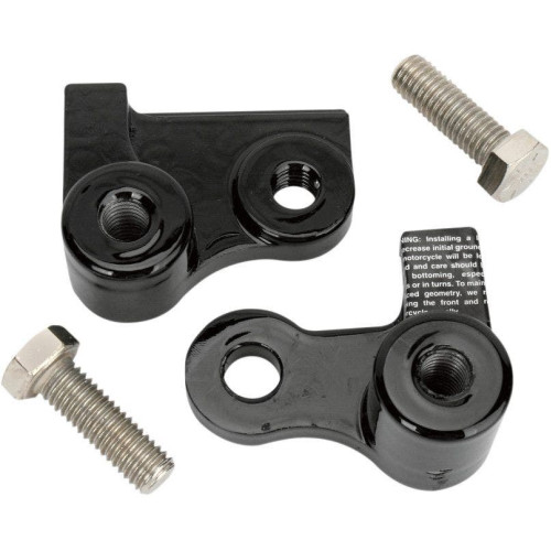 PartzBiz HD: 4421701-Burly Brand B28-22007 Black Rear Lowering Blocks Kit For Harley Dyna Glide 06-17