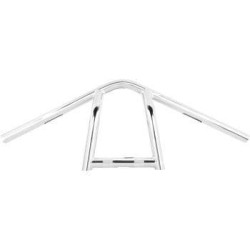 PartzBiz HD B12-6040C - Burly Brand Chrome 9นิ้ว Rise The Jim 1นิ้วแฮนด์เหล็กB12-6040C