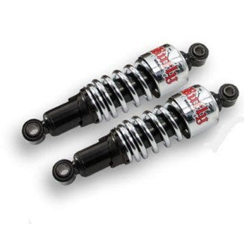 PartzBiz HD: 4421558-Burly Brand Chrome Slammer Rear Suspension Shocks 10.5 Harley Dyna 91-16 | B28-1202 PartzBiz HD: 4421558-Burly Brand Chrome Slammer Rear Suspension Shocks 10.5 Harley Dyna 91-16 | B28-1202