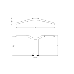 PartzBiz HD B12-6073B - Burly Brand Gloss Black Dominator Bars สายไฟภายใน 12 เส้นแบบตรง Harley Fit PartzBiz HD B12-6073B - Burly Brand Gloss Black Dominator Bars สายไฟภายใน 12 เส้นแบบตรง Harley Fit