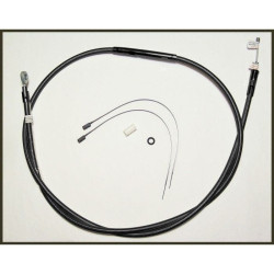 PartzBiz HD DS06521163 - Magnum Black Pearl Braided 64” Plus + 2 สายคลัตช์ สำหรับ Harley FLH/T 08-13 | 42232HE