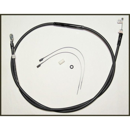 PartzBiz HD: 4421472-Magnum Black Pearl Braided 76" Plus + 14 Clutch Cable for Harley FLH 08-13 | 422314HE PartzBiz HD: 4421472-Magnum Black Pearl Braided 76" Plus + 14 Clutch Cable for Harley FLH 08-13 | 422314HE
