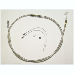 PartzBiz HD DS06521621 - Magnum Polished Stainless Braided 78" Plus + 16 Clutch Cable Harley FLH 08-13 | 522316HE PartzBiz HD DS06521621 - Magnum Polished Stainless Braided 78" Plus + 16 Clutch Cable Harley FLH 08-13 | 522316HE