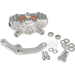 PartzBiz HD PM0052-4009-CH - Performance Machine PM Chrome Vintage Single Front Brake Caliper Harley 13 ” | 0052-4009-ช PartzBiz HD PM0052-4009-CH - Performance Machine PM Chrome Vintage Single Front Brake Caliper Harley 13 ” | 0052-4009-ช