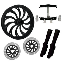 PartzBiz HD CALYPSO-DUAL-BLK-KIT-PCKG - Calypso Black 23" Wheel Tire Dual Rotors w/ Raked Triple Trees Lowers & Sliders | CALYPSO-DUAL-BLK-KIT-PCKG PartzBiz HD CALYPSO-DUAL-BLK-KIT-PCKG - Calypso Black 23" Wheel Tire Dual Rotors w/ Raked Triple Trees Lowers & Sliders | CALYPSO-DUAL-BLK-KIT-PCKG